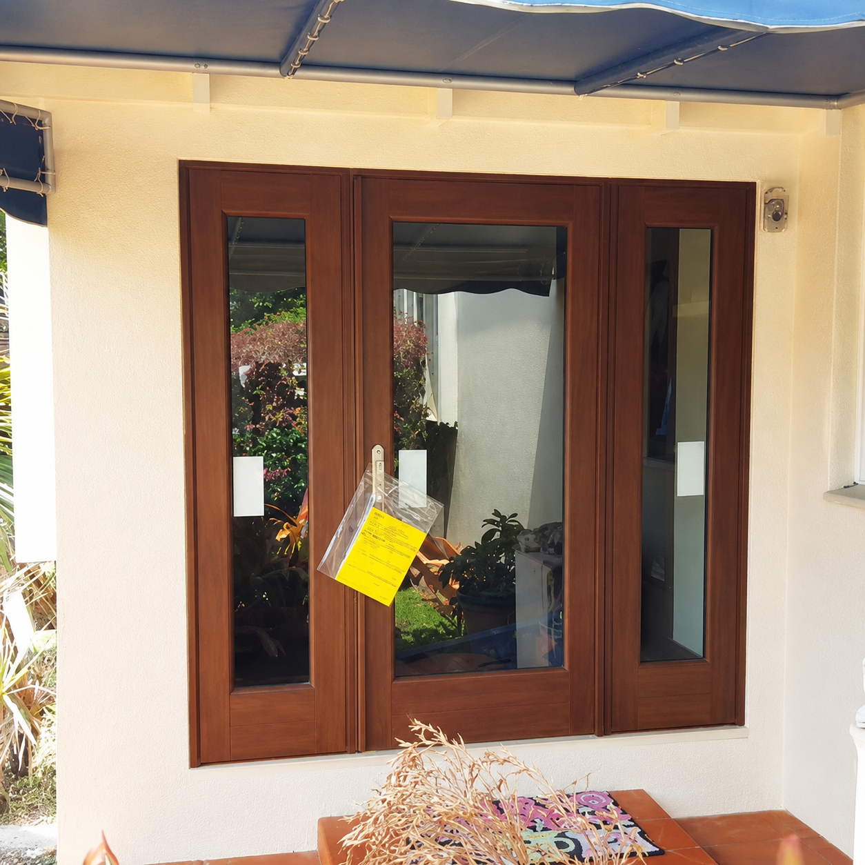 Impact doors opening to a pool